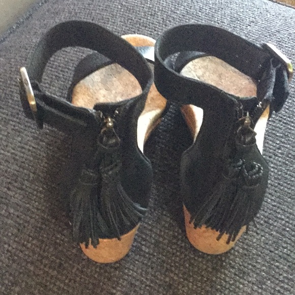 UGG WOMENS SANDALS ZOE OPEN TOE ZIP WEDGE SIZE 7 - Picture 4 of 5